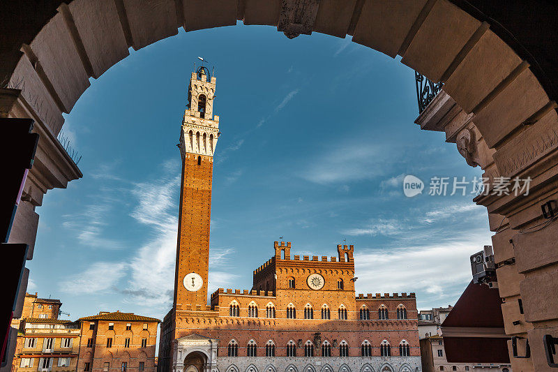 意大利锡耶纳老城Torre del Mangia